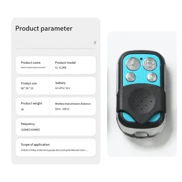 Copy 433 Roller Shutter Rolling Shutter Garage Electric Door Access Wireless Remote Control 433 Ultra Copy Remote Controller