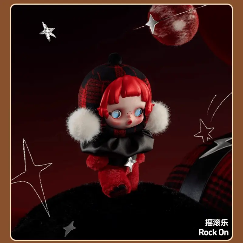 POPMART Bubble Mart Θ SKULLPANDA Winter Music Series Plush Doll Gift