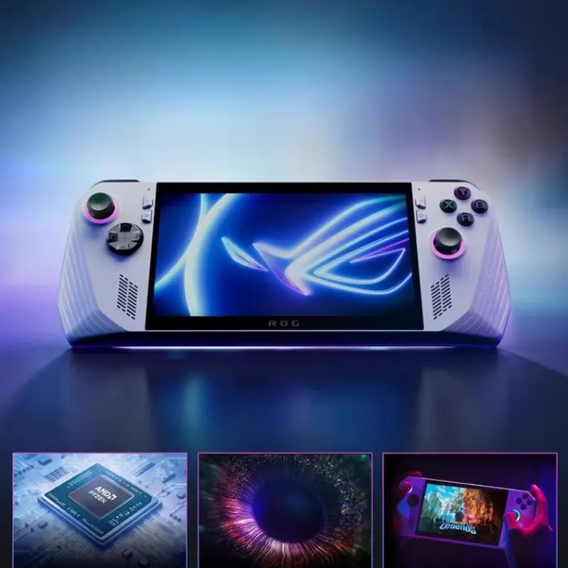 ROG Palm X ALLY Konsol Gaming Saku Generasi ke-2 Konsol Gaming Portabel Windows 11 Komputer PC Laptop Gaming Portabel AMD Razor Z1E RDNA3 / 7-inci 120Hz