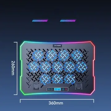 Laptop Radiator Base & Cell Phone Stand with Mute Exhaust Fan