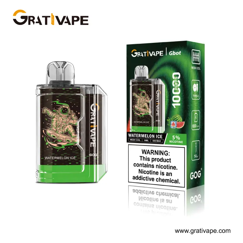 Wholesale GrativapeGbot10000 Disposable E-Cigarette: ISO Certified Vape Oil + Leak Proof Design