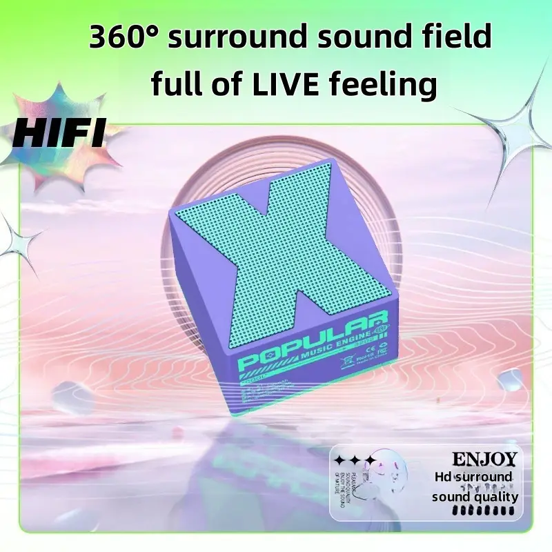 X1 New Mini Mini Outdoor Portable Metal Smart Wireless Bluetooth Audio Gift Desktop Small Audio