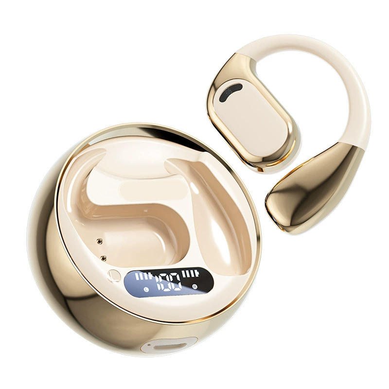 M76 Open Wireless AI Translation Bluetooth Headset Gas Bone Conduction Hanging Ear Type Running Sports Special Headset 5.4