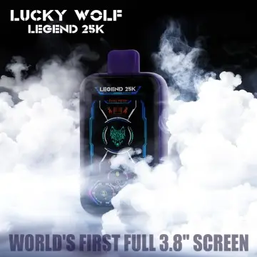 LUCKYWOLF LEGEND 25K QUIT SMOKING ALTERNATIVE MAGIC: 25,000 Puffs Progressive Nicotine Reduction Healthy Transition Disposable E-cigarettes