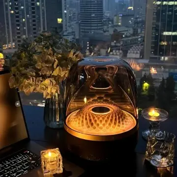 Harman The Same Desktop Subwoofer Glazed 4 Generation Bluetooth Audio GLASS Black Gold Collection Speaker Cartoon