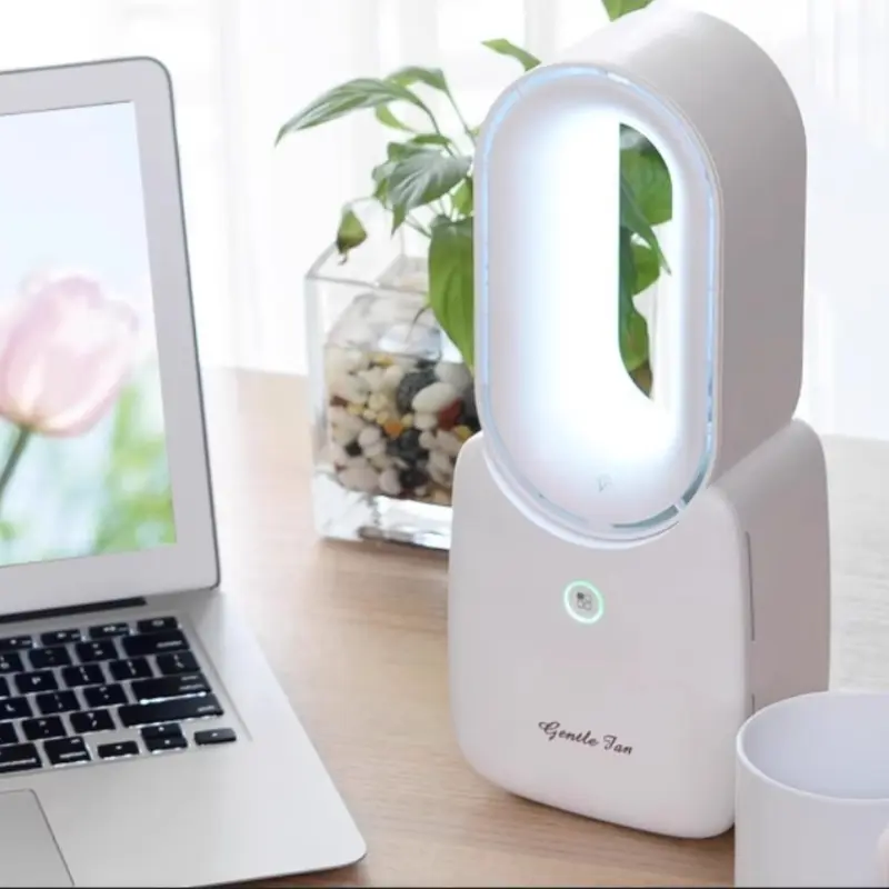 Bladeless Fan USB Rechargeable Portable Desktop Small Mute Household Fan Creative Bladeless Fan