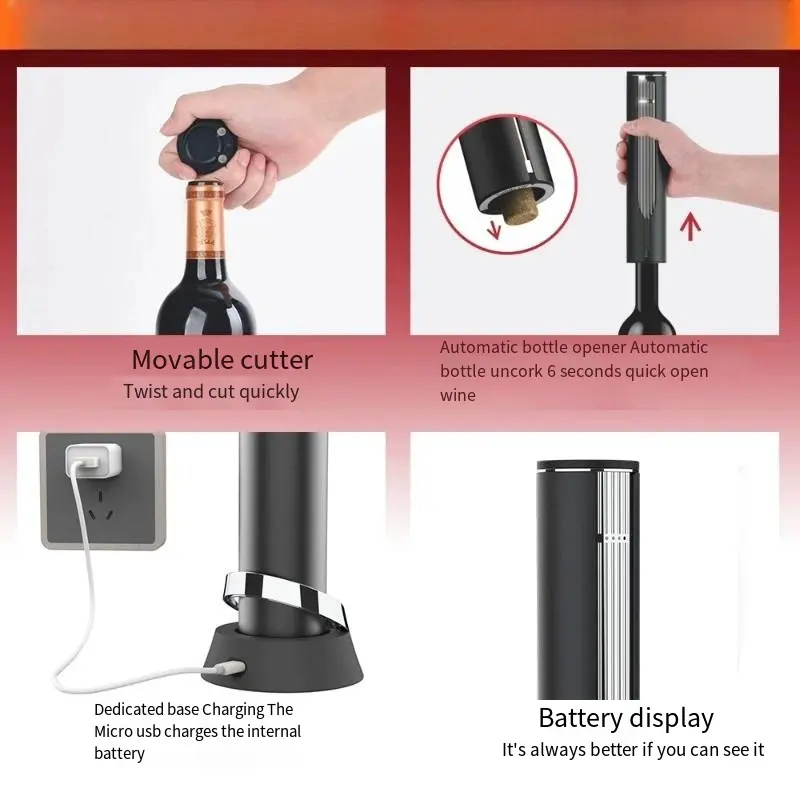 Smart Aluminum Electric Corkscrew